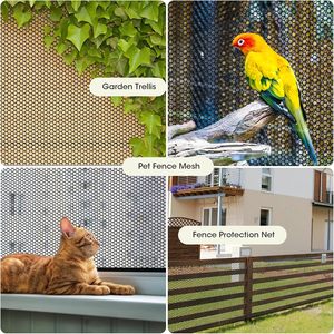 Unves <b>Plastic</b> Wire <b>Mesh</b> 15.7x16.4ft Fencing Netting for Poultry Gardening Floral Pets Barrier - Product Image 6