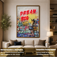 UNIART Affiche néon LED moderne sur toile noire, Art mural lumineux vertical, Impression UV sur porcelaine cristalline, Décoration intérieure