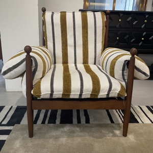 Ghế sofa đơn kiểu Mỹ cổ điển, sang trọng, thiết kế Pháp giữa thế kỷ, dành cho phòng khách gia đình, phong cách hiện đại, thư giãn. - Product Image 2