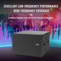 Subwoofer Activo Profesional Sub Dante de 18 Pulgadas, Sistema de Sonido de Alta Potencia, Equipo de Audio Profesional para DJ con Software