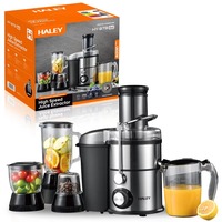 HALEY 5-in-1 sapcentrifuge set roestvrij staal brede invoeropening blender molen filter multifunctionele keuken OEM direct leverbaar