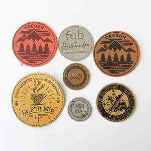 의류 모자 청바지에 대한 맞춤형 정품 PU 가죽 라벨 패치 - Product Image 4