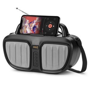 Enceinte solaire Bluetooth stéréo portable HF-F35 pour extérieur, avec basses puissantes, charge solaire, radio FM, prise en charge TF/USB - Product Image 4