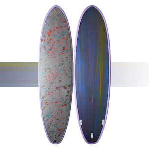 Tabla de Surf OEM al por Mayor de Fábrica |   Tabla de Surf de Alto Rendimiento de 7'2" 55L, Fabricada con Fibra de Vidrio y Resina Epoxi, Diseño Personalizado con Espuma EPS y Acabado Mármol - Product Image 4