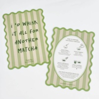 Carte personnalisée découpée en forme d'étoile avec code QR pour marque de thé, carte en papier de forme spéciale avec logo imprimé sur mesure