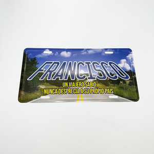 Placa de Matrícula de Aluminio Decorativa con Logotipo Personalizado en Relieve, Placa de Matrícula de Recuerdo al por Mayor - Product Image 2