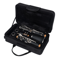 Clarinete professional 17 clés corps en bakélite clarinette Instrument de musique avec étui (CL-G4540N)