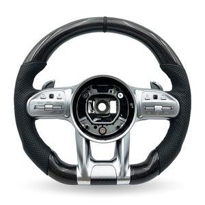 Volant de voiture en fibre de carbone de haute qualité personnalisé pour <span class=keywords><strong>Mercedes</strong></span> <span class=keywords><strong>Benz</strong></span> C43 C63 C63S C117 - Product Image 1