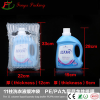 Transport sécurisé avec un coussin de protection antichoc en PE, enveloppe à colonnes d'air pour bouteille de vin de 750 ml