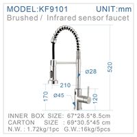 Robinet chauffe-eau électrique à Induction infrarouge extractible, mitigeur de cuisine intelligent en acier inoxydable, sans contact, nouveau Design