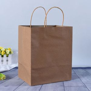 Sac en papier kraft de luxe écologique 2026, personnalisable, avec poignées en papier, pour le shopping - Product Image 6