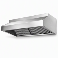 Penghisap Asap Dapur Komersial dari Baja Anti Karat dengan Filter Baffle untuk Ventilasi Memasak Restoran