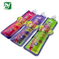 Sachet à bec pour emballage de sirop de bonbons 10g 20g Mini pâte de chocolat Sachet à trois joints latéraux