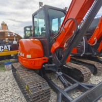 Mini-excavatrice Kubota U55 d'occasion, hydraulique, 5 tonnes, chenillée, d'origine japonaise, micro-mini, excavatrices d'occasion, mini Kubota U55-4