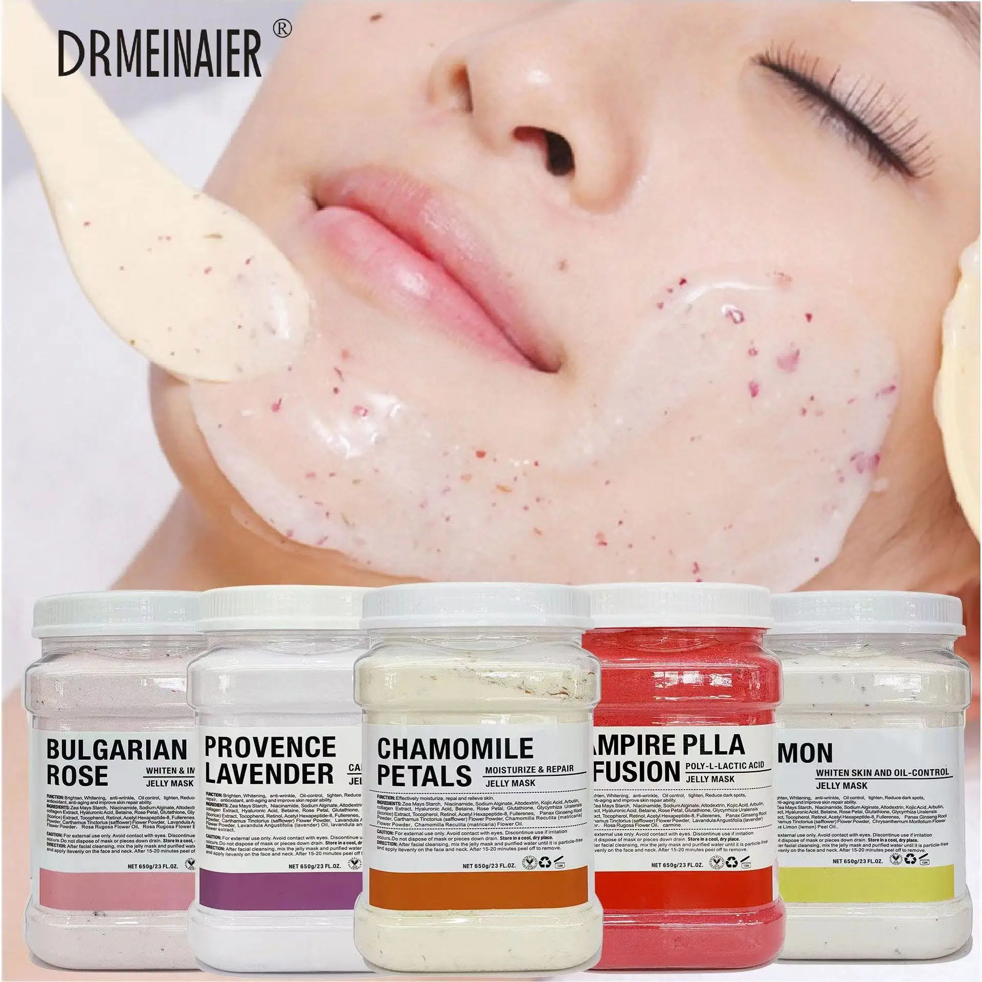 Natürliches Kollagen Bio Anti-Aging Anti-Falten-Hautpflege Korea Facial Jelly Mask Powder Jelly Facial Mask