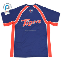 Jaket Baseball BP Cage Custom Print Sublimasi Murni Grosir, Jersey Baseball Softball Cepat Kering untuk Remaja dan Pria