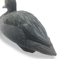 Moule en mousse plastique EVA à moitié flottant blanc pour le mouvement électrique, leurre de canard en bois de colvert pour la vente de chasse