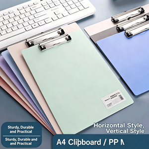Vente en gros de porte-documents A4 en matériau PP, planche rigide, bloc-notes avec clip, planche d'enregistrement de réunion, clip pour <span class=keywords><strong>menu</strong></span> de <span class=keywords><strong>restaurant</strong></span>, dossier multifonction - Product Image 1