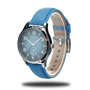 12月ODM/OEM 5ATM防水クォーツ腕時計、ファッションマイクロファイバーストラップ、夜光針付きクォーツ腕時計 - Product Image 2