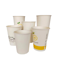 Gobelets en papier jetables modernes avec motifs multiples Tasse à café en papier au design à paroi unique Tasse à café en papier avec logo personnalisé