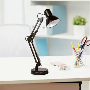 Современные гибкие светильники для кабинета Evermore, светильник для чтения с длинным поворотным рычагом, светодиодная настольная лампа для домашнего декора