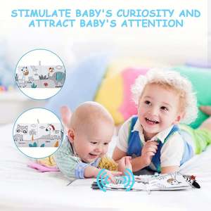 Libros de Tela Sensoriales de Tela No Tóxica, Juguetes Educativos Tempranos, Libros de Tela para Regalar, Juguetes de Aprendizaje para Niños Pequeños, Bebés y Niños - Product Image 4