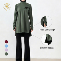 Nouvelle collection de vêtements modestes de luxe pour femmes, style ethnique turc, arabe, Dubaï, comprenant tuniques et joggers, pour le sport et le quotidien, par un fournisseur de créateurs.