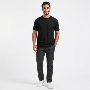 T-shirt pour homme 100% coton personnalisé, créez votre propre logo, taille pour homme, devant et dos, t-shirt 100% coton pour homme, coupe ample, imprimé - Product Image 1