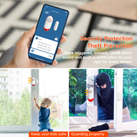 Tuya WiFi alarme de porte intelligente congélateur réfrigérateur porte et fenêtre sirène lumière APP alerte notification téléphonique 0-120dB alarme IOT programmée