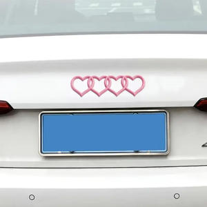 Autocollants décoratifs sur mesure Wow Oh pour <span class=keywords><strong>Audi</strong></span> A3/A4L/A6L/Q3/Q5/A5, <span class=keywords><strong>logo</strong></span> de voiture intérieur, paillettes CT-A16, coffre arrière - Product Image 2