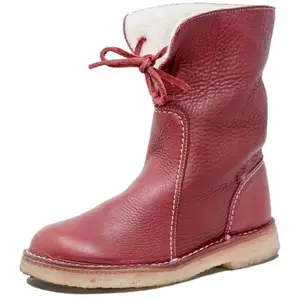 รองเท้าบูทหิมะ2023ฤดูหนาวรองเท้าบูทมาร์ตินสำหรับผู้หญิงขนาดใหญ่ใส่ได้พอดีกับทุกช่วงน่องทำจากผ้าฝ้าย