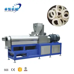 high efficiency low cost corn rice puff snack food making processing machine for extrusion food factory