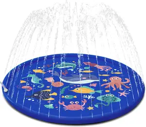 Aufblasbare Garten matte Wasserspiel zeug Sprinkler Pool für Kinder Aufblasbare Sprinkle Mat Splash Pad für Kinder