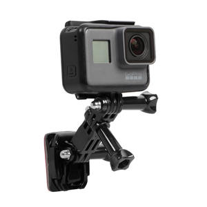 Support de montage de caméra en forme de J à rotation de 360 degrés <span class=keywords><strong>pour</strong></span> <span class=keywords><strong>Go</strong></span> <span class=keywords><strong>Pro</strong></span> Hero DJI caméras d'action <span class=keywords><strong>casque</strong></span> de <span class=keywords><strong>moto</strong></span> support de mentonnière - Product Image 2