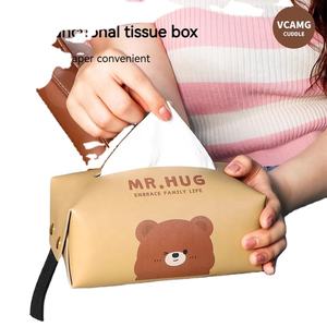 Boîte à mouchoirs pour voiture Boîte à papier suspendue Emballage de mouchoirs pour voiture Cartoon Boîte à mouchoirs pour voiture suspendue - Product Image 6