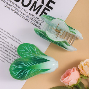 ODM/OEM Pinzas para el pelo de plástico con diseño de vegetales, estilo primaveral y campestre fresco, pinza de agarre, pinza para flequillo, estilo femenino y lindo, hechas a mano - Product Image 4