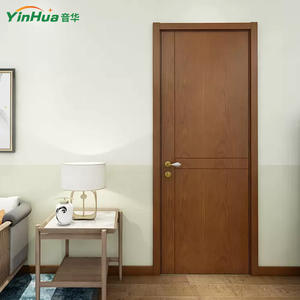 Professional Manufacturer's Fireproof Solid Wood Partition Doors Environmentally Friendly Soundproof for Bedrooms Recording - Product Image 1