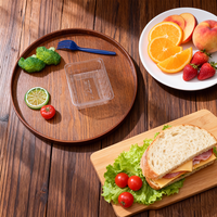 Barquette alimentaire jetable écologique en PP/PET, 0,3 mm, transparente, pour fruits de mer, fraises, tomates, légumes