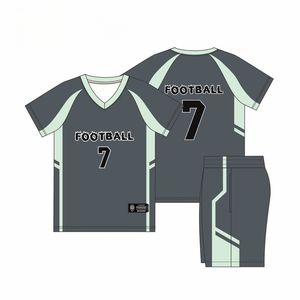 Uniformes de Fútbol Personalizados al por Mayor, Transpirables, que Absorben la Humedad, Talla XL, <span class=keywords><strong>con</strong></span> Nombre y Número Personalizados - Product Image 2