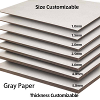 Kertas Papan Buku Chipboard Abu-abu Solid 2mm Ramah Lingkungan Terbuat Dari 100% Serat Daur Ulang Tahan Lama untuk Kerajinan Kotak Buku