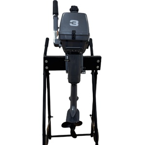Nouveau moteur de bateau 2 temps à refroidissement par eau, démarrage manuel à commande à distance - pour navires marins - Product Image 1