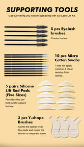 Kit de lifting des sourcils à la kératine liquide Gollee avec étiquette privée et logo personnalisé, kit de lifting des <span class=keywords><strong>cils</strong></span> DIY, sachet de curling, bouclier - Product Image 3