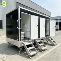 Remorque de toilettes mobiles haut de gamme GoEasy, remorque de toilettes mobiles de luxe pour tournages de films en extérieur