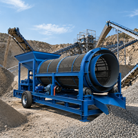 Machine de criblage de sable et de gravier avec moteur vibrant latéral |   Équipement de criblage rotatif pour l'exploitation minière en carrière