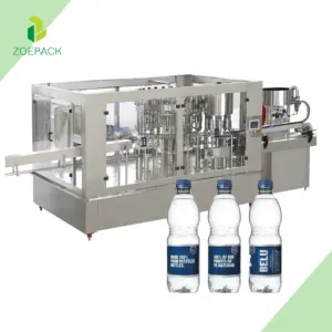 Línea de producción de agua mineral para beber pura botella pequeña de plástico PET completa automática/máquina de llenado de agua de botella