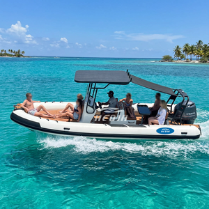 Bote Rígido de Aluminio RIB 700 con <span class=keywords><strong>Casco</strong></span> de PVC de 1.2 mm, Capacidad para 12 Personas, Botes Estables y Duraderos para Pesca y Recreación - Product Image 4