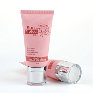 Wholesale Custom 50ml <b>Plastic</b> Cosmetic <b>Tubes</b> for Hand Cream Sunscreen - Product Image 4