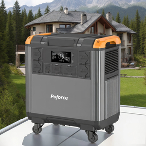 Generador Solar Portátil para Auto, 3KW de Salida Continua, Batería LiFePO4 de 5376Wh, Estación de Carga Rápida MPPT, Onda Sinusoidal Pura, Uso en Exteriores - Product Image 1