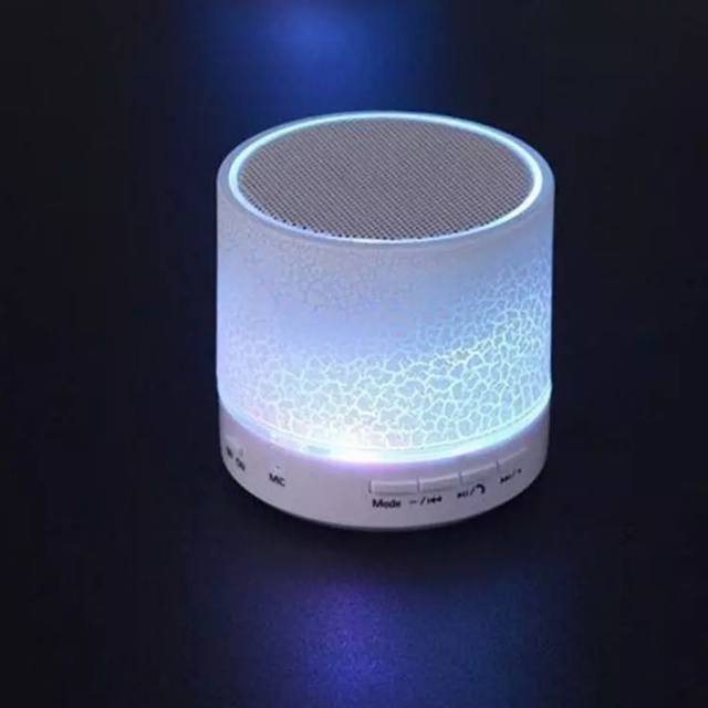 Portable Mini Wireless Speaker Colorful LED Light Rechargeable Music Box Promotional Gift Wholesale