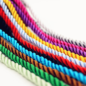 3 Ply Twist Drawstring Multicolored Gold Metallic Satin Twisted <strong>Cord</strong> 5mm Wrapped Silky Rayon <strong>Silk</strong> Braid Thread Rope <strong>Cords</strong> - Product Image 1